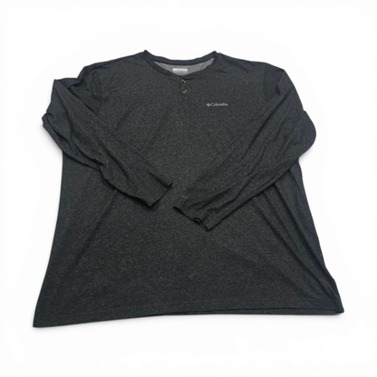 Playera Manga Larga Columbia 3x Gris Oscuro