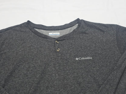 Playera Manga Larga Columbia 3x Gris Oscuro