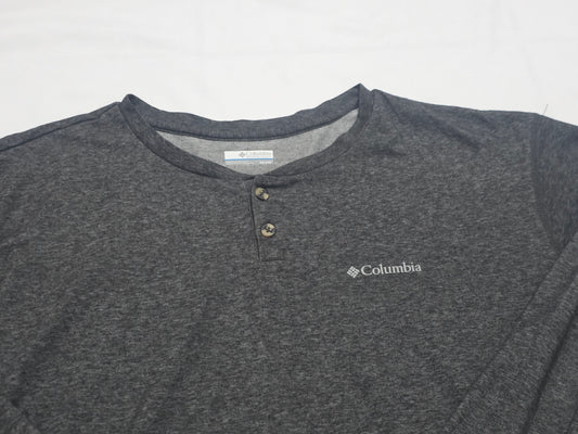 Playera Manga Larga Columbia 3x Gris Oscuro