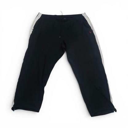 Pants Ralph Lauren 3xb Negro Lineas Blancas Pony Rojo