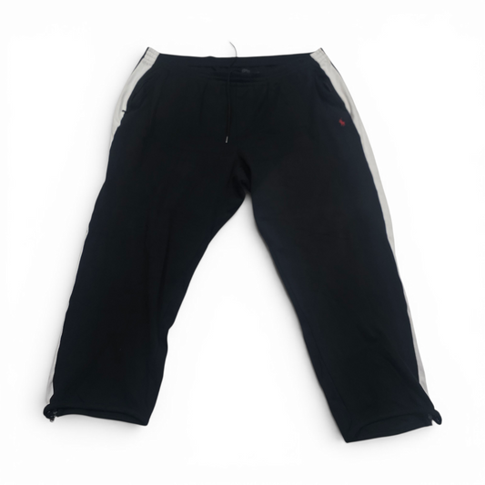 Pants Ralph Lauren 3xb Negro Lineas Blancas Pony Rojo
