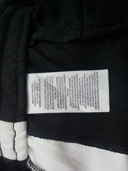 Pants Ralph Lauren 3xb Negro Lineas Blancas Pony Rojo