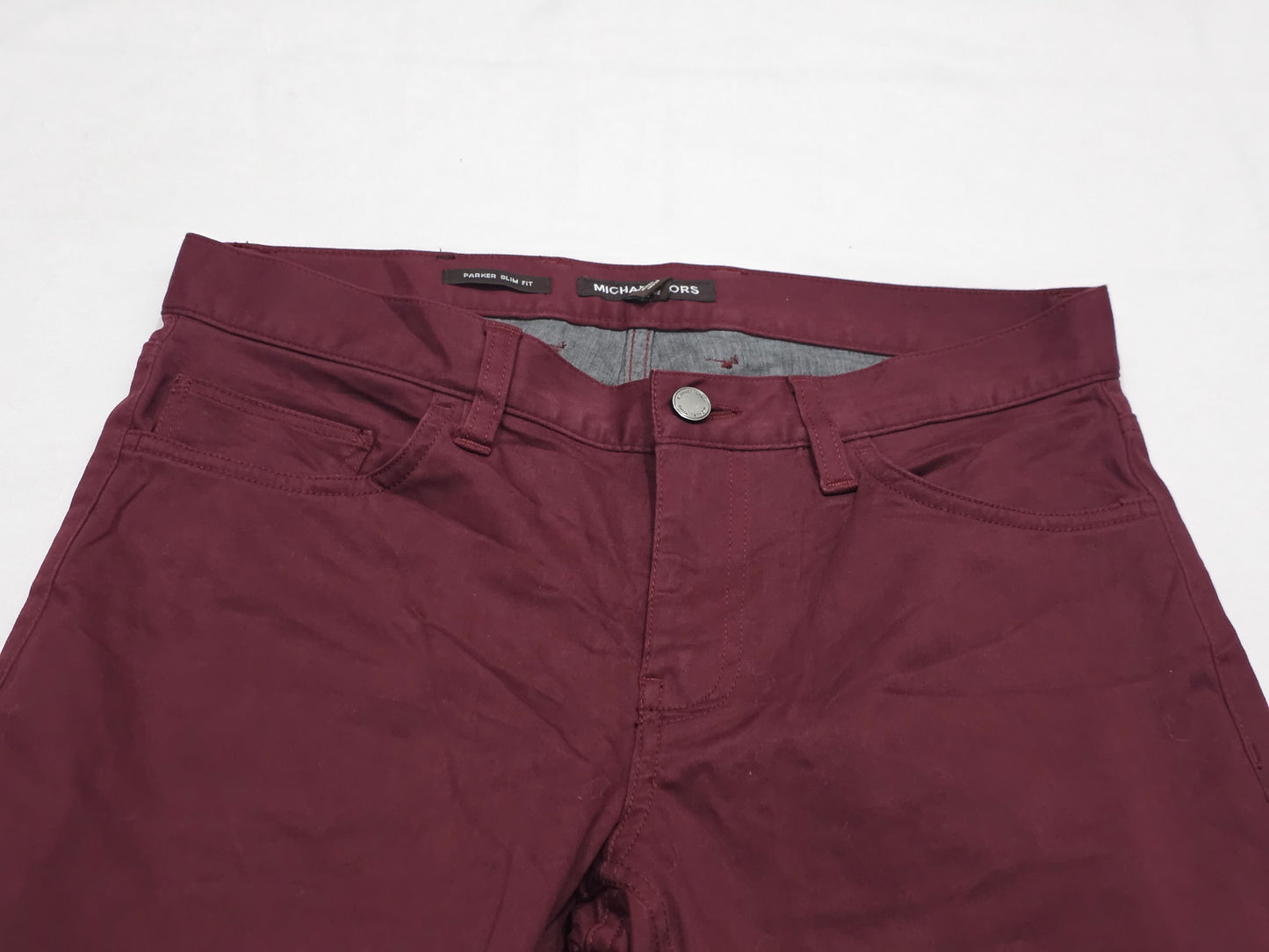 Pantalon Michael Kors 30x32 Parker Slimfit Vino (Usado)