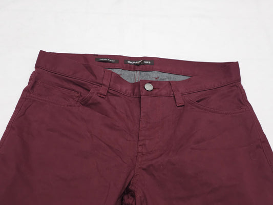 Pantalon Michael Kors 30x32 Parker Slimfit Vino (Usado)