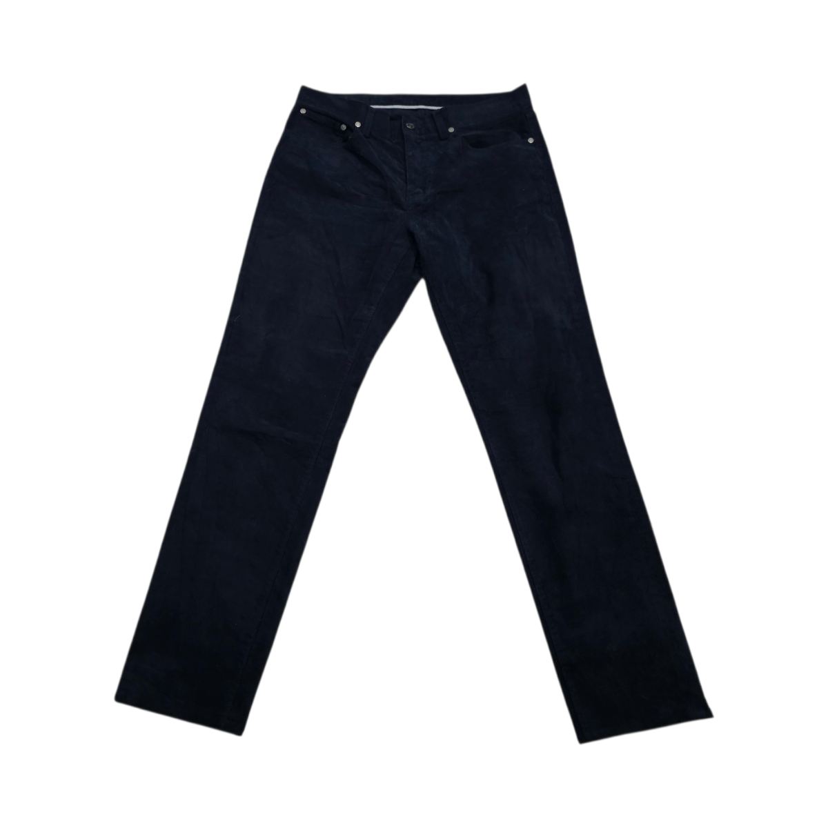 Pantalon Brooks Brothers 31x32 Slim Fit Azul Pana (Usado)