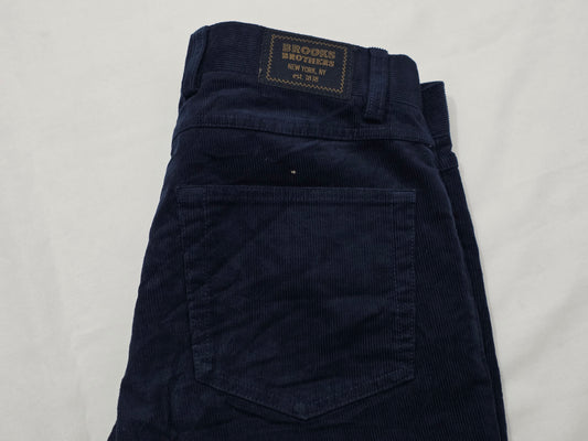 Pantalon Brooks Brothers 31x32 Slim Fit Azul Pana (Usado)
