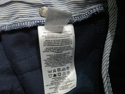 Pantalon Brooks Brothers 31x32 Slim Fit Azul Pana (Usado)
