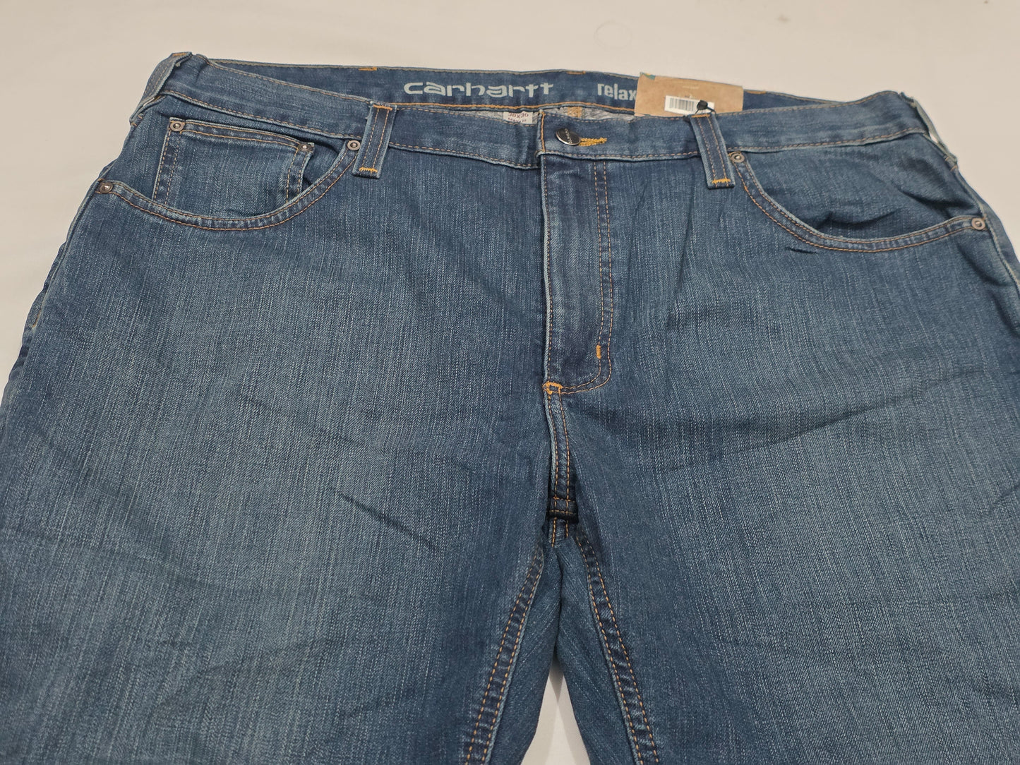 Pantalon Carhartt 38x30 Relaxed Fit Azul Forro Interno Gris (NUEVO)