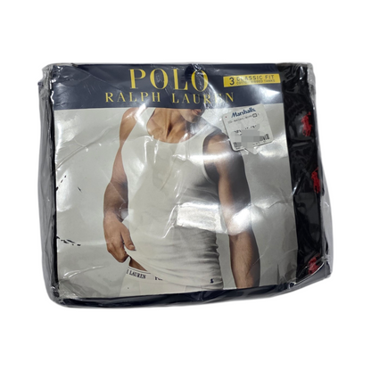Paquete 3 Playeras sin mangas Ralph Lauren Grande L Negro (NUEVO)