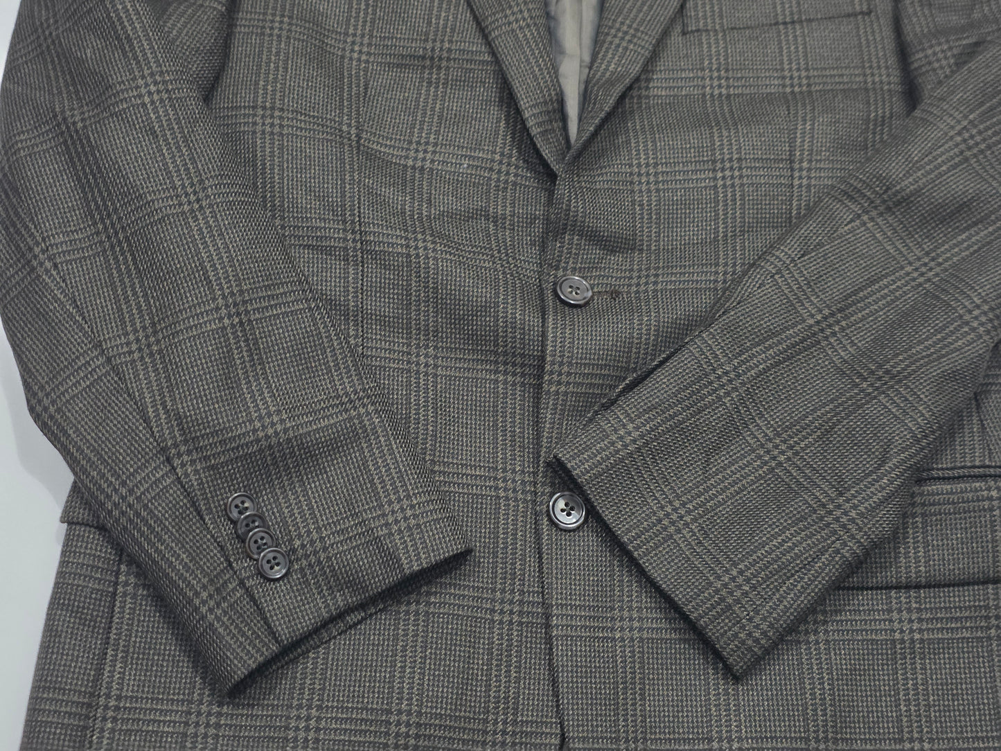 Saco Michael Kors 36s Café Cuadro (Usado)