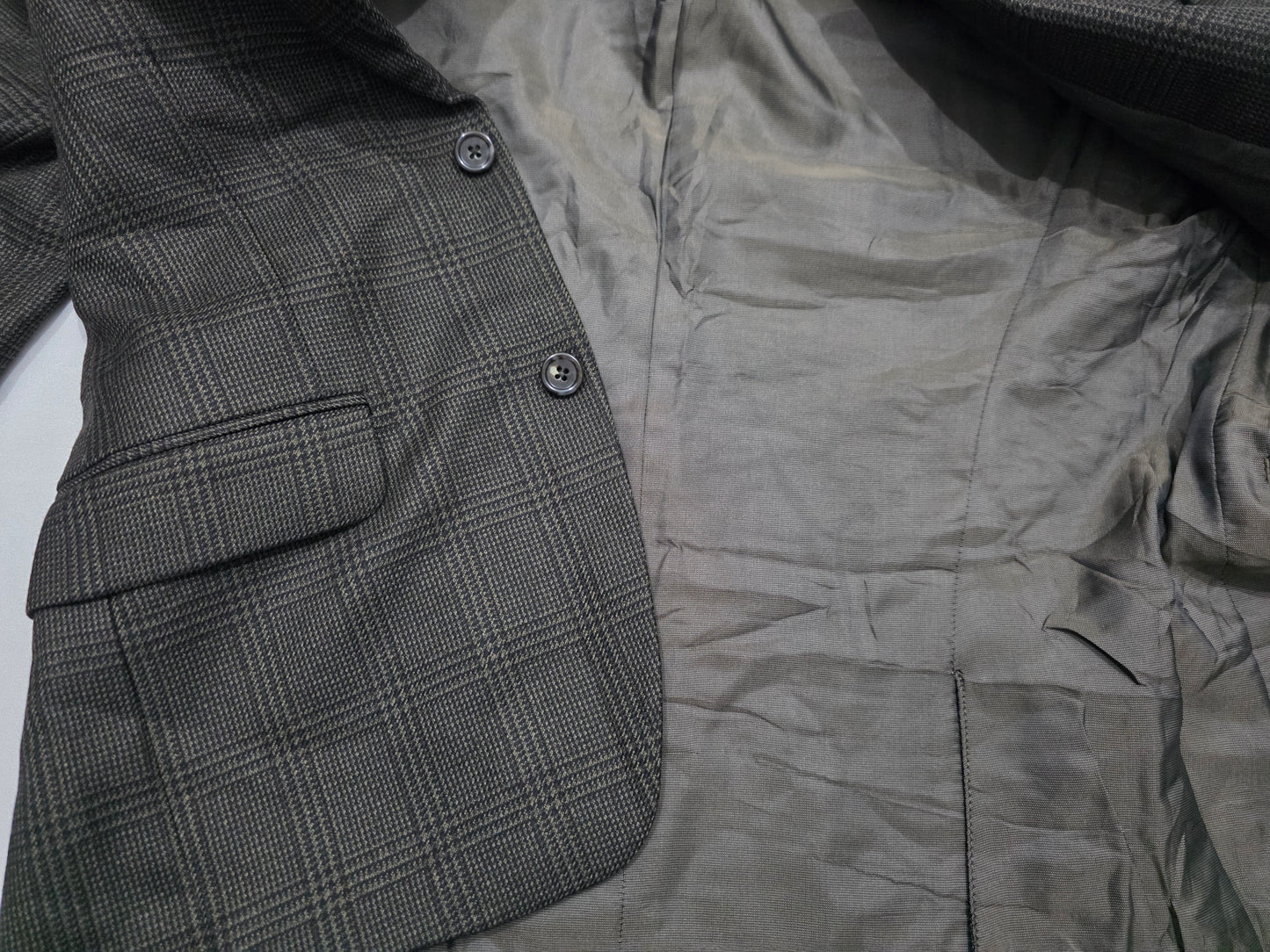 Saco Michael Kors 36s Café Cuadro (Usado)