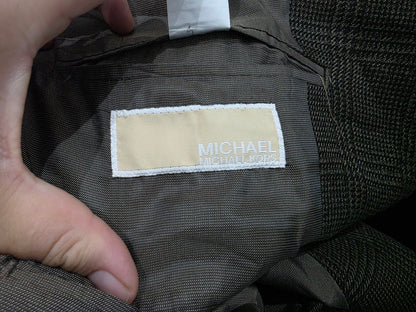 Saco Michael Kors 36s Café Cuadro (Usado)