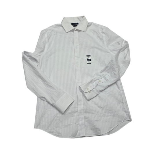 Camisa Tommy Hilfiger Mediana M 15 1/2 34-35 Blanca Slimfit (NUEVA)