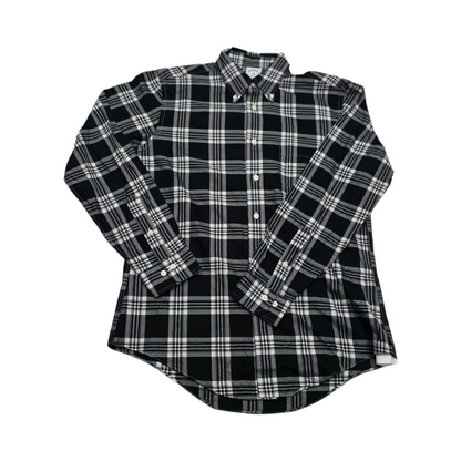 Camisa Brooks Brothers Mediana M Regent Cuadro Negro Blanco (Usado)