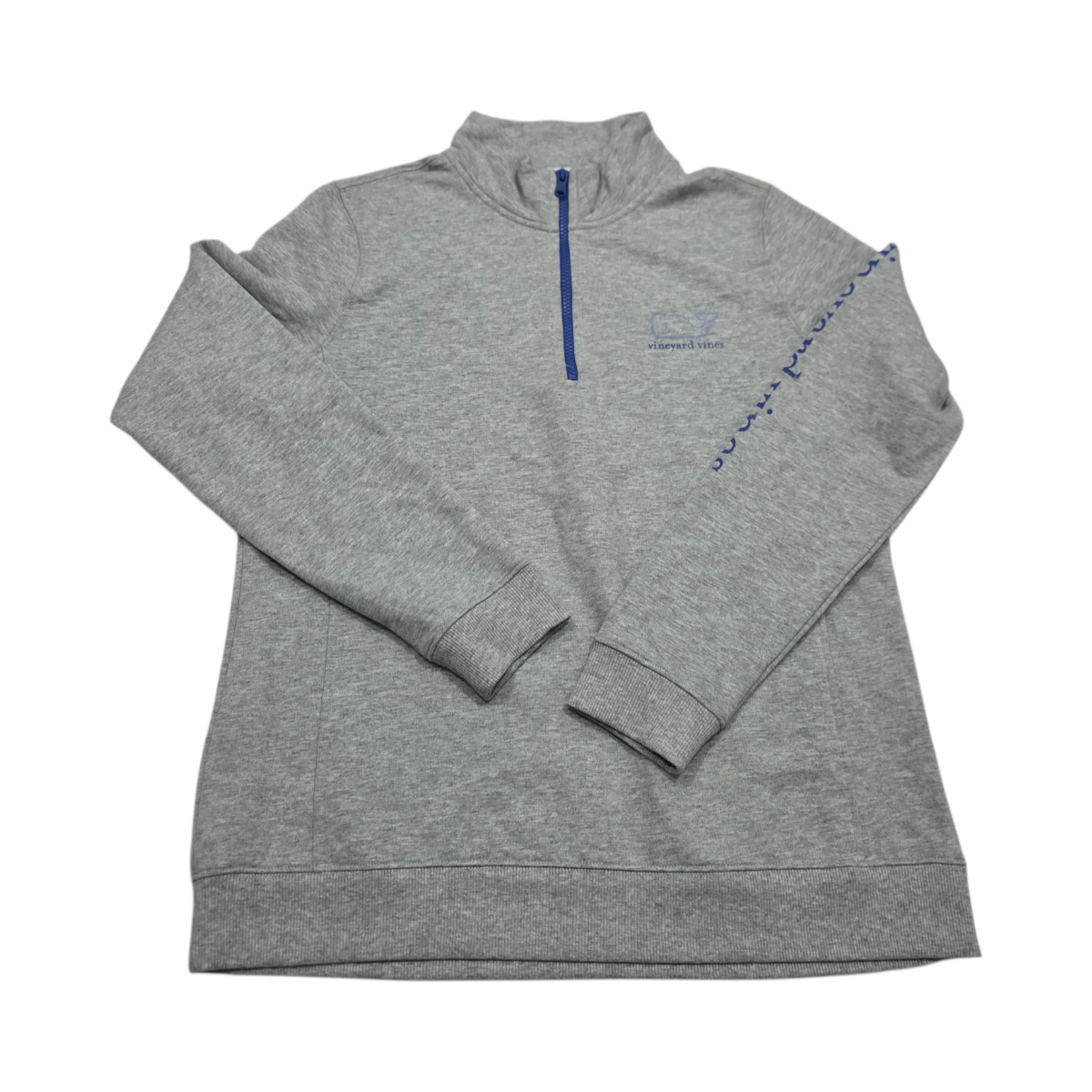 Sudadera Vineyard Vines Grande L Gris Claro Cierre Corto (Usado)