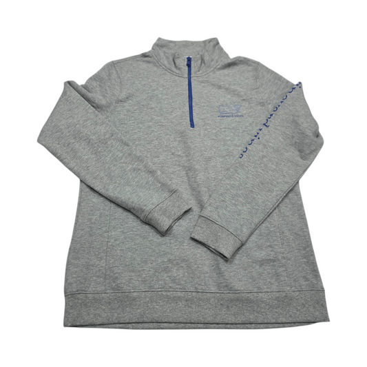 Sudadera Vineyard Vines Grande L Gris Claro Cierre Corto (Usado)