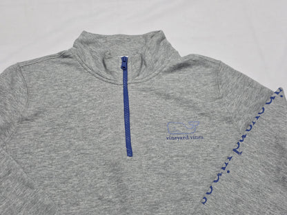 Sudadera Vineyard Vines Grande L Gris Claro Cierre Corto (Usado)