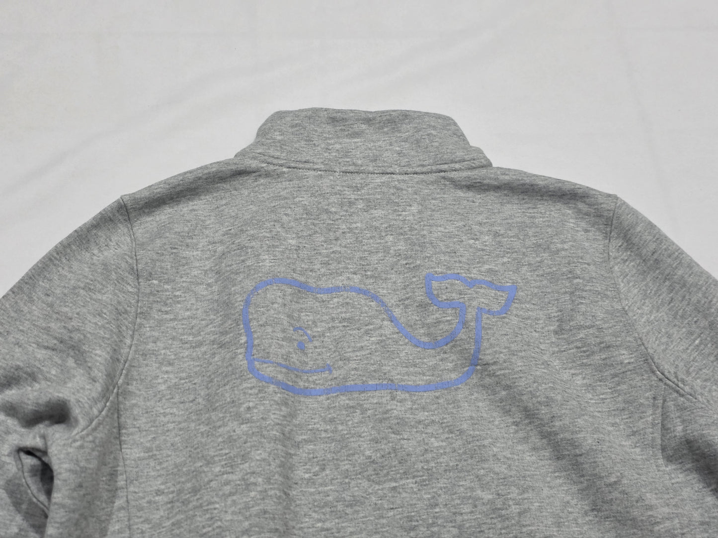 Sudadera Vineyard Vines Grande L Gris Claro Cierre Corto (Usado)