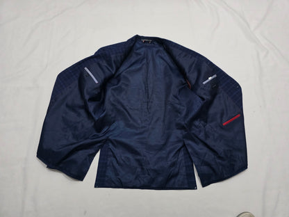 Saco Tommy Hilfiger 44r Cuadro Azul Marino (Usado)
