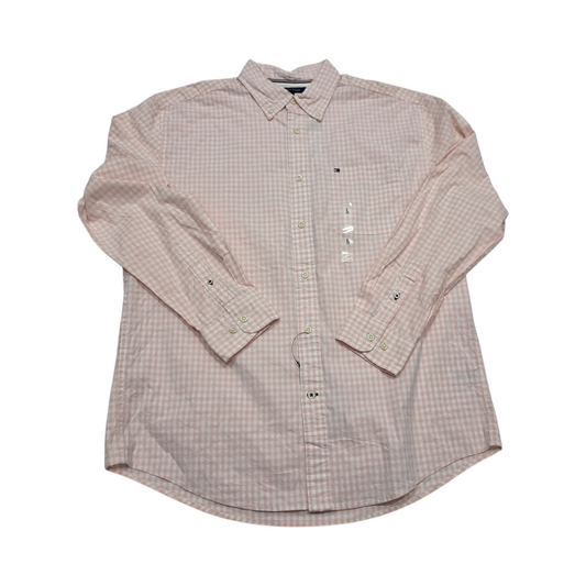 Camisa Tommy Hilfiger Grande L Classic Fit cuadro rosa (NUEVO)