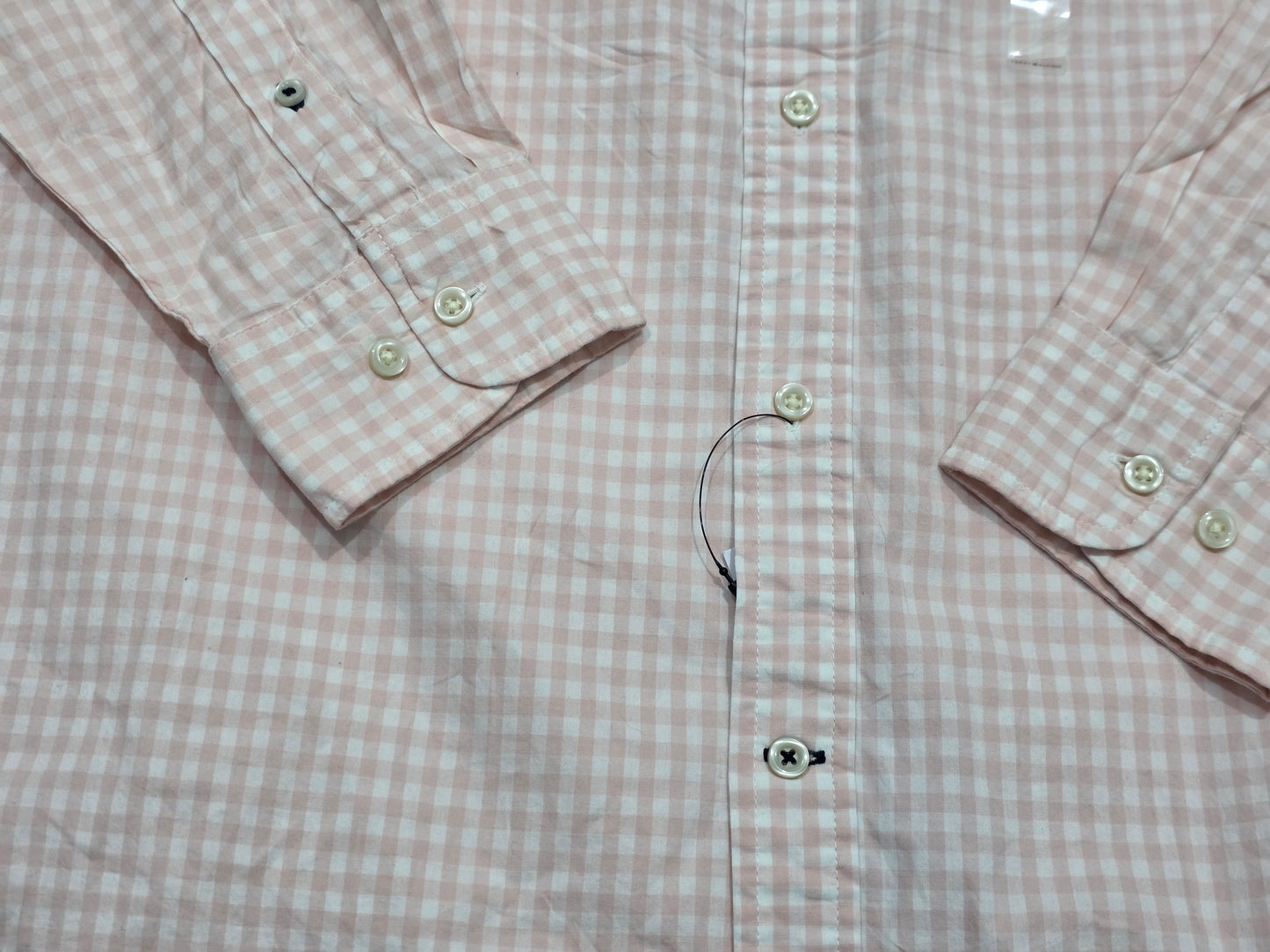 Camisa Tommy Hilfiger Grande L Classic Fit cuadro rosa (NUEVO)