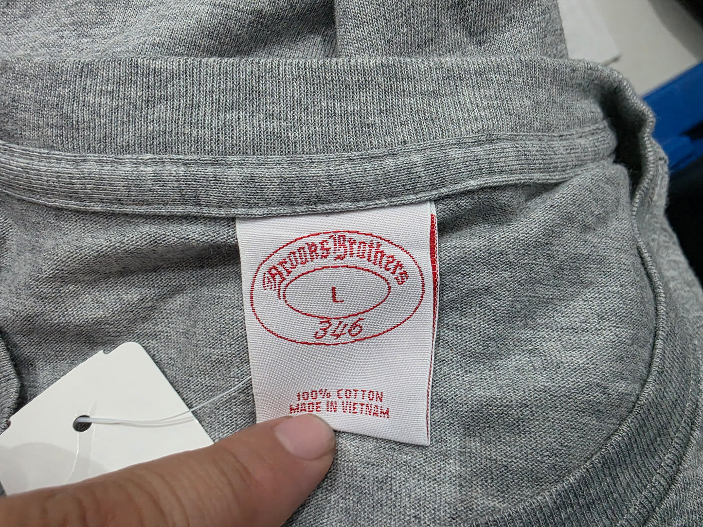 Playera Brooks brothers Grande L Gris (NUEVA)