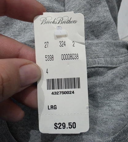 Playera Brooks brothers Grande L Gris (NUEVA)