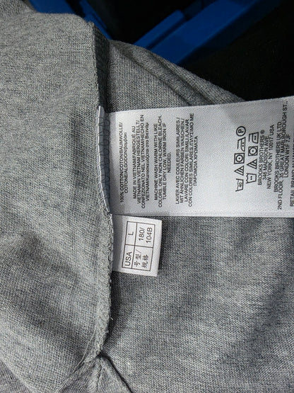 Playera Brooks brothers Grande L Gris (NUEVA)