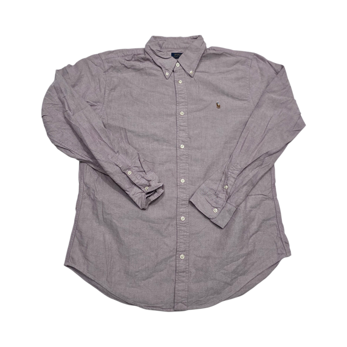 Camisa Ralph Lauren Grande L Classic Fit Vino Pony Colores (Usado)