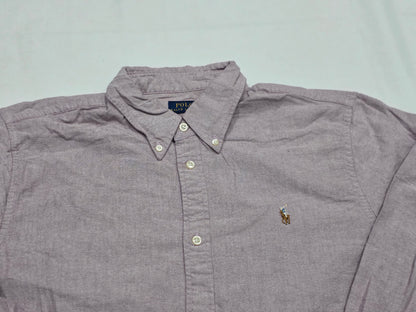 Camisa Ralph Lauren Grande L Classic Fit Vino Pony Colores (Usado)