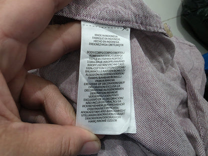 Camisa Ralph Lauren Grande L Classic Fit Vino Pony Colores (Usado)