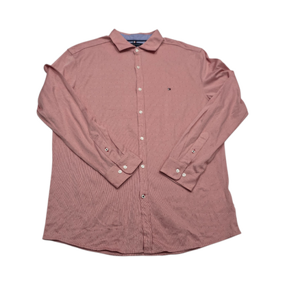 Camisa Tommy Hilfiger Xgrande Slimfit Rojo Y Blanco (Usado)