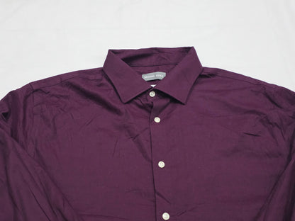 Camisa Michael Kors Xgrande Regular Vino Tinto 17 1/5 32-33 (Usado)