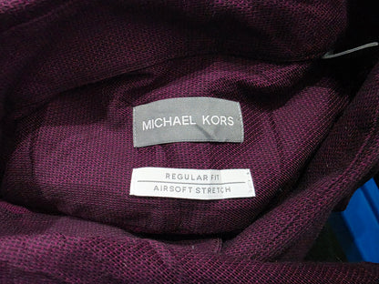 Camisa Michael Kors Xgrande Regular Vino Tinto 17 1/5 32-33 (Usado)