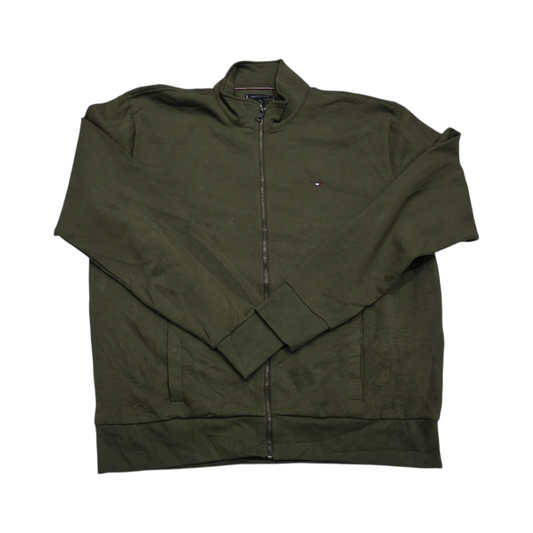 Sudadera Tommy Hilfiger 2xl Verde Cierre (Usado)