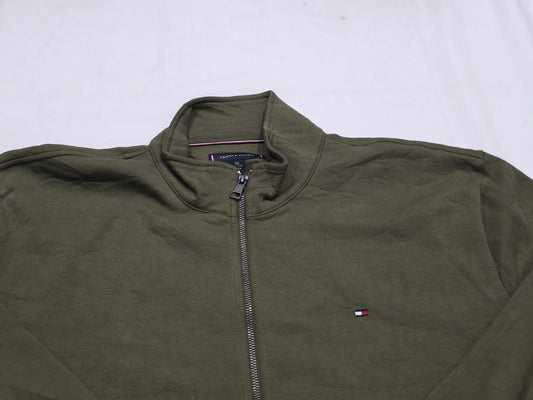 Sudadera Tommy Hilfiger 2xl Verde Cierre (Usado)