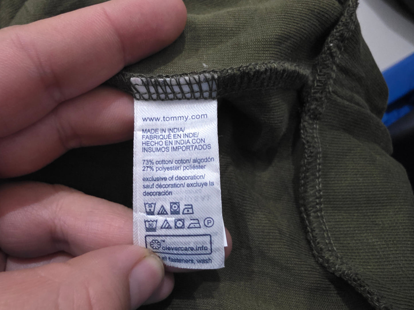 Sudadera Tommy Hilfiger 2xl Verde Cierre (Usado)
