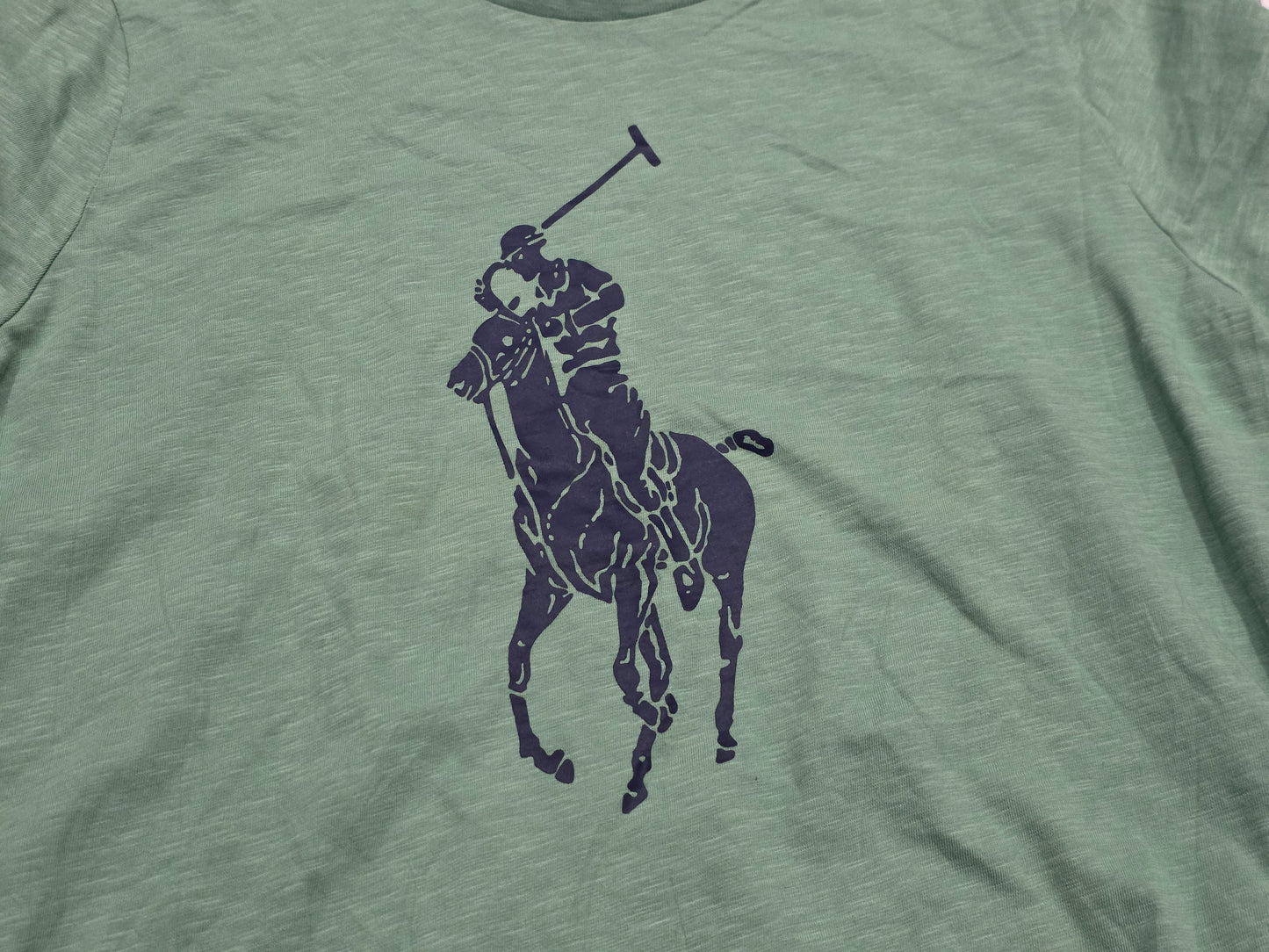 Playera Ralph Lauren 2xl Verde Deslavado Big Pony (Usado)