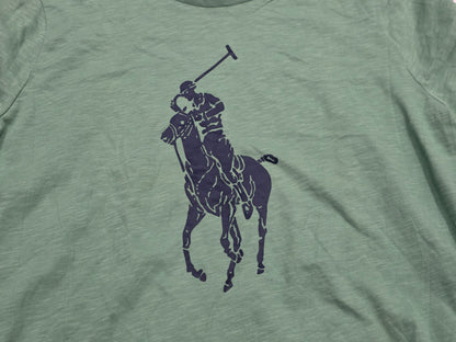 Playera Ralph Lauren 2xl Verde Deslavado Big Pony (Usado)