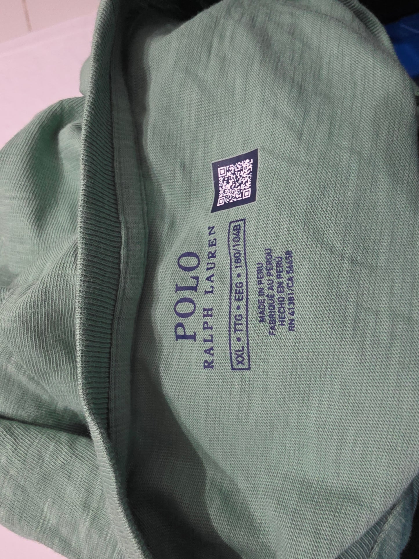 Playera Ralph Lauren 2xl Verde Deslavado Big Pony (Usado)
