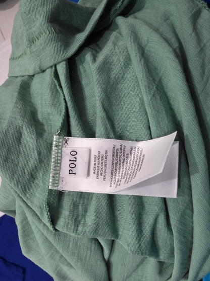 Playera Ralph Lauren 2xl Verde Deslavado Big Pony (Usado)