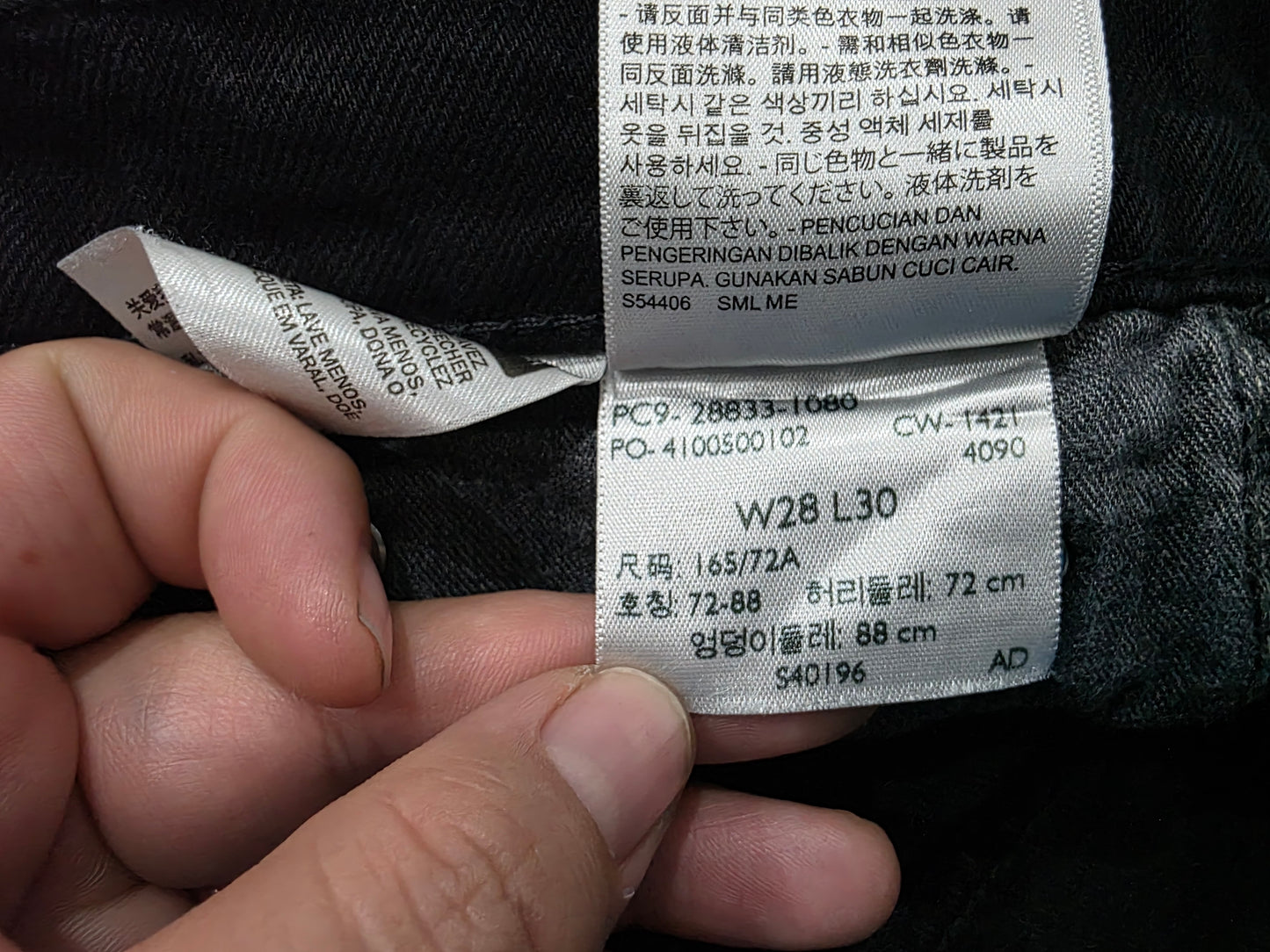 Pantalon Slimfit Levis 512 28x30 Negro (Usado)