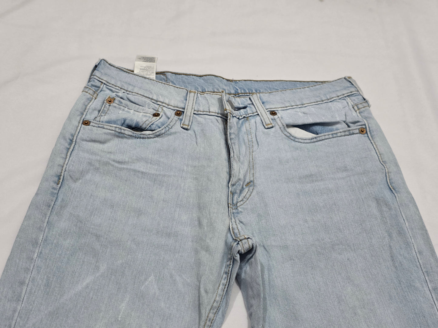 Pantalon Recto Levis 514 30x30 Azul Claro (Usado)