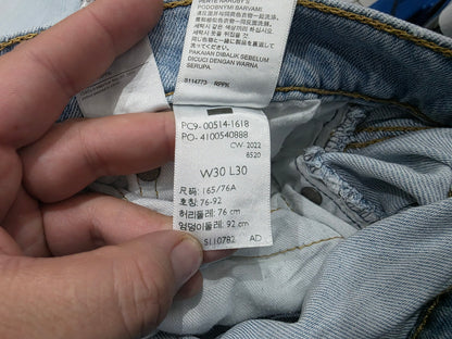 Pantalon Recto Levis 514 30x30 Azul Claro (Usado)