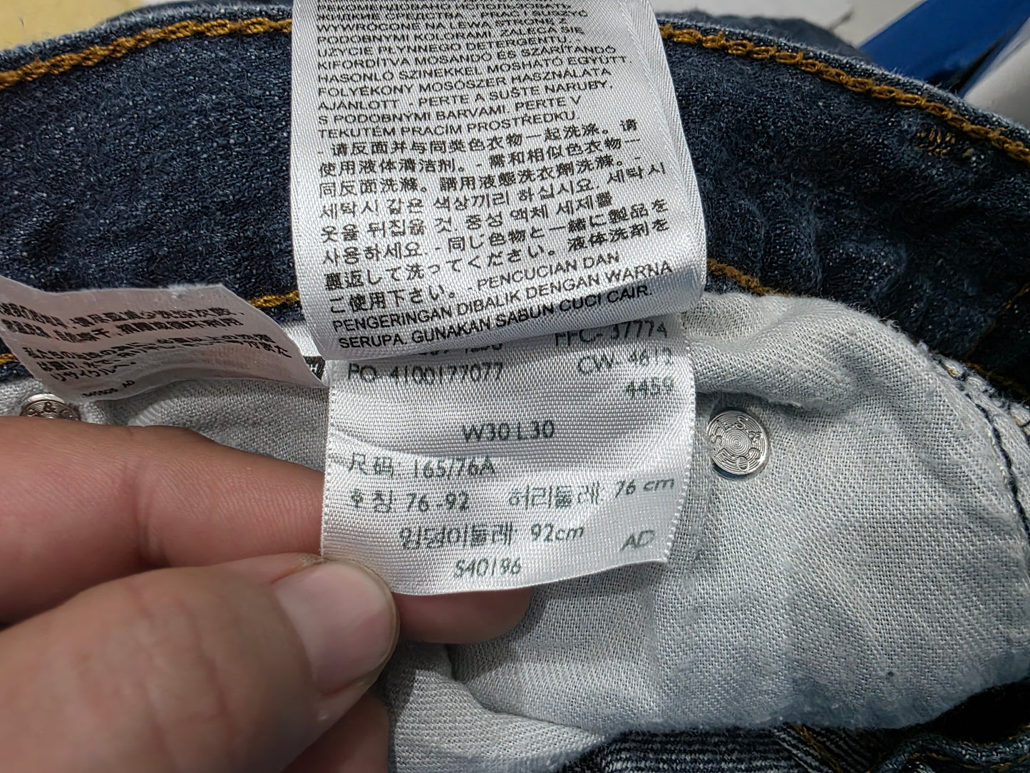 Pantalon Recto Bota Levis 559 30x30 Azul (Usado)