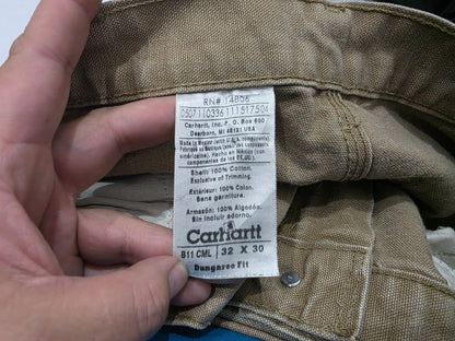Pantalon Dungaree Fit Carhartt 32x30 Cafe Deslavado (Usado)
