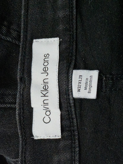 Pantalon Slim Recto Calvin Klein 32x29 Negro (Usado)