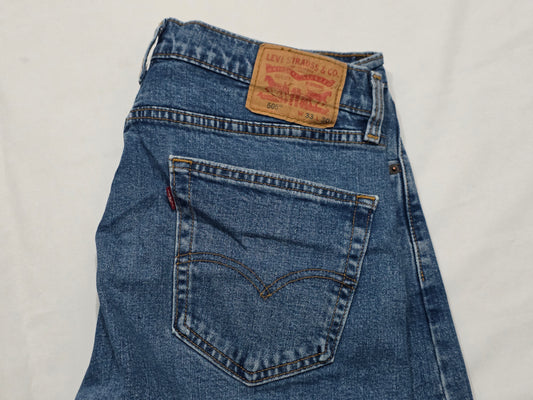 Pantalon Recto Levis 505 33x30 Azul (Usado)