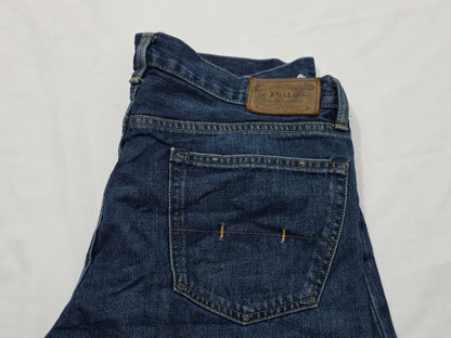 Pantalon Recto Ralph Lauren 33x32 Azul (Usado)