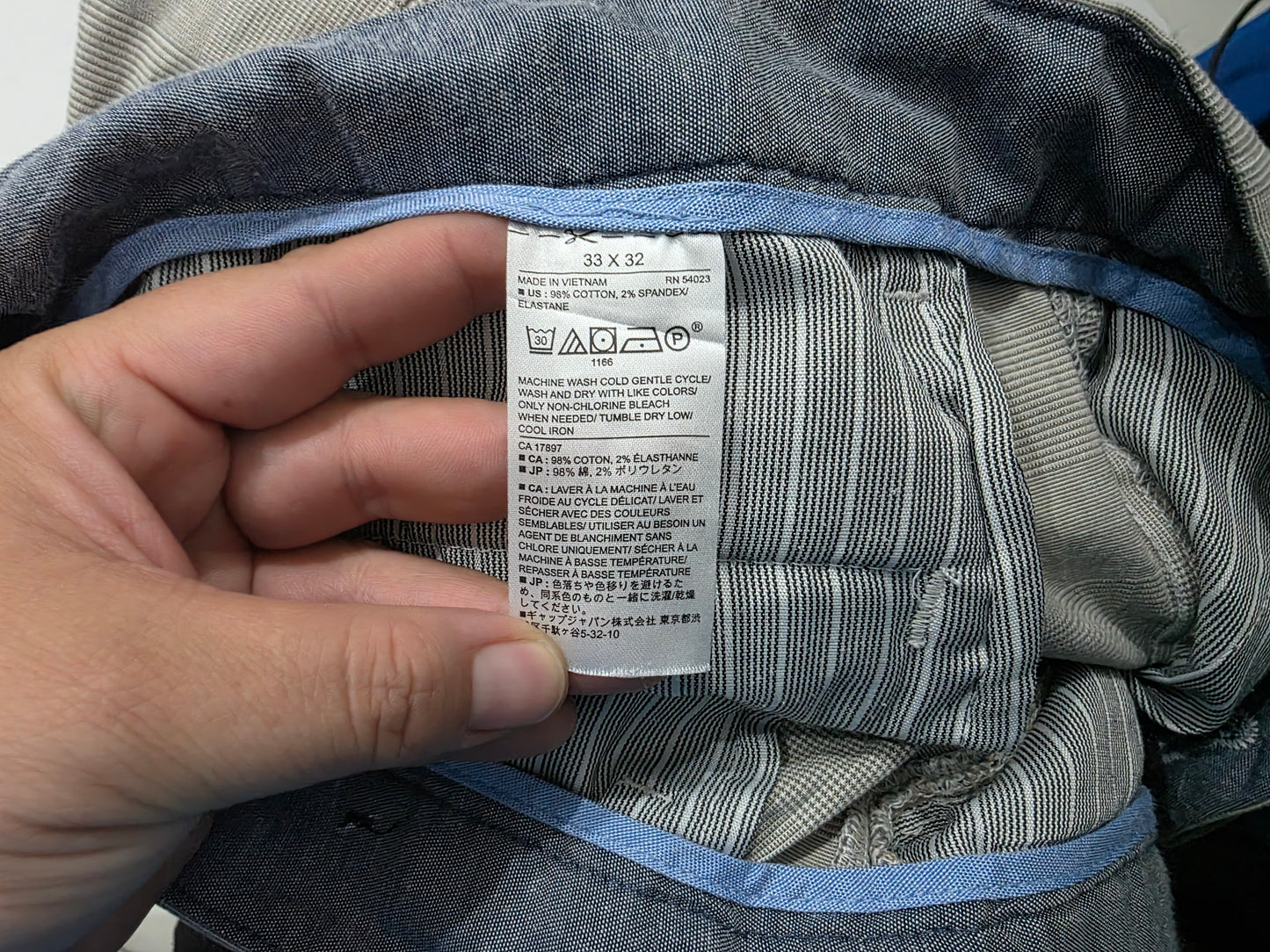 Pantalon Slimfit Banana Republic 33x32 Cuadro Cafe (Usado)